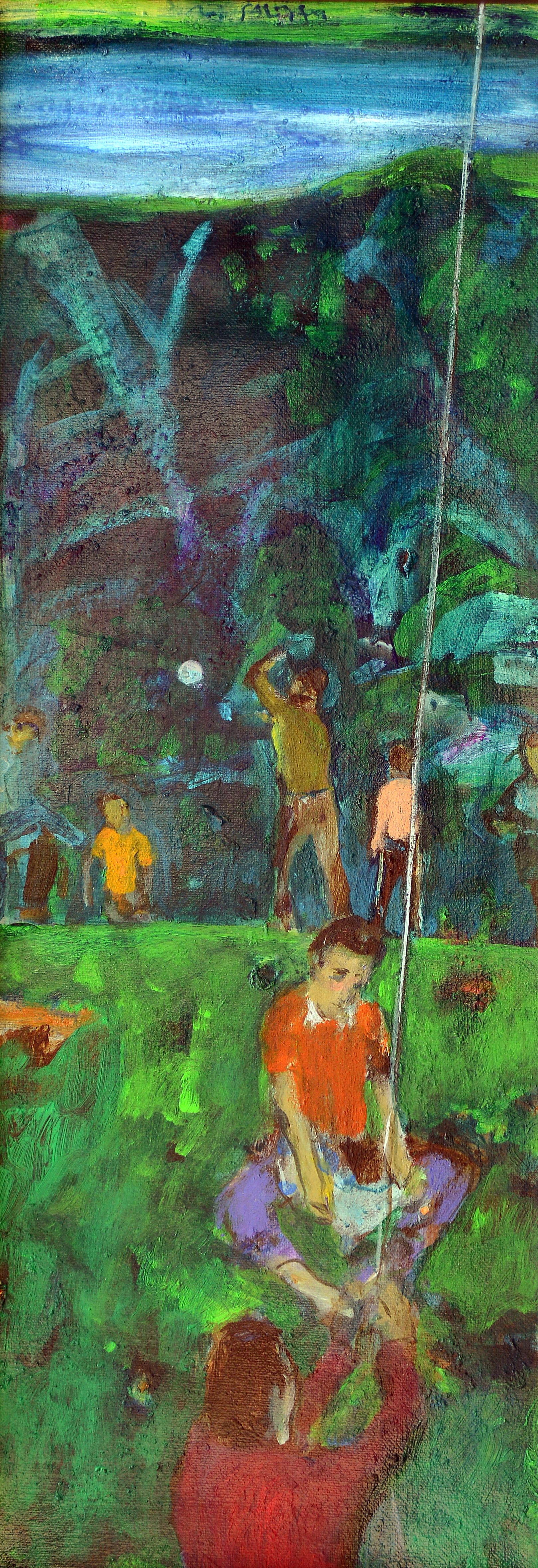 İsimsiz-Untitled, 2001,Tuval üzerine yağlıboya-Oil on canvas, 70X25cm